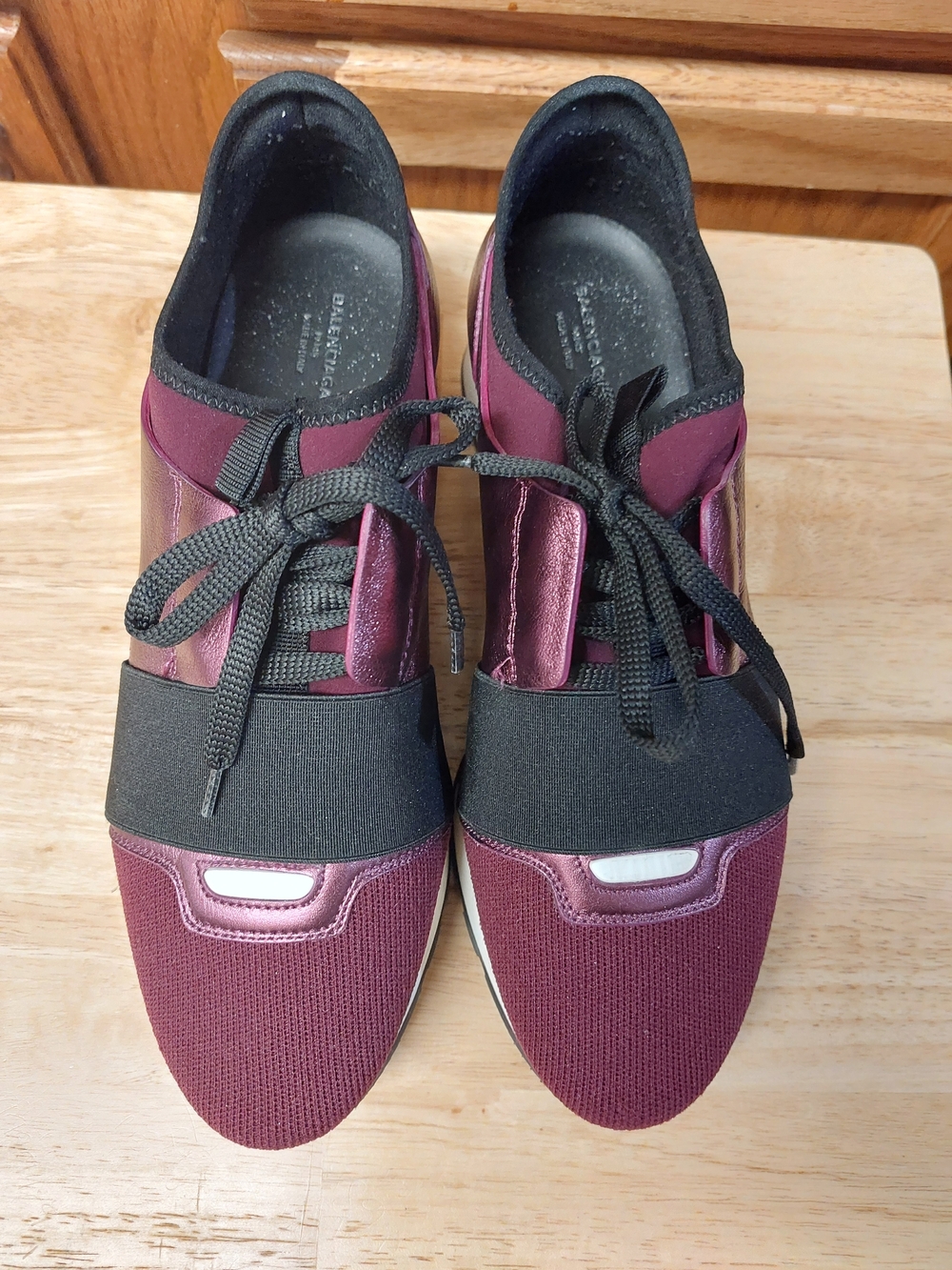 Balenciaga Women's Race Runners Prune Size 38